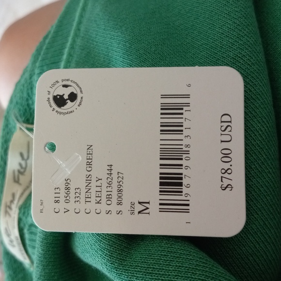 NWT FREE PEOPLE CAMDEN TENNS GREEN SIZE MEDIUM - Picture 11 of 14
